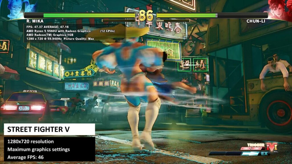 Street Fighter V Rezultat