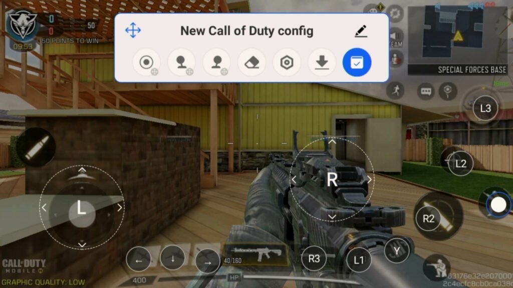 Mapeamento do ecrã do Retroid Pocket 3