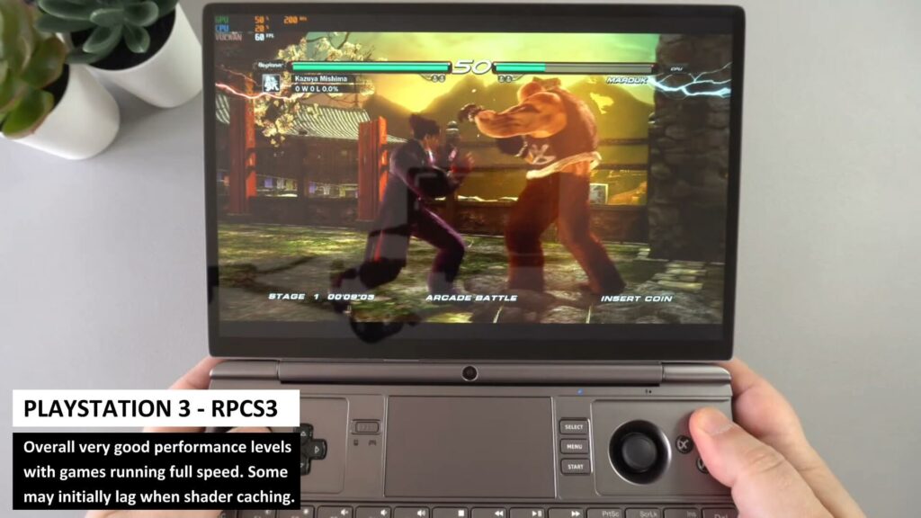 GPD WIN MAX 2 ar PlayStation 3 emulatoru