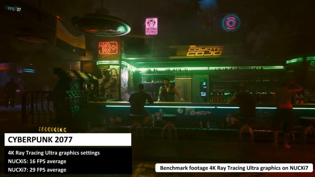 NUCXi5 NUCXi7 Cyberpunk Benchmarky