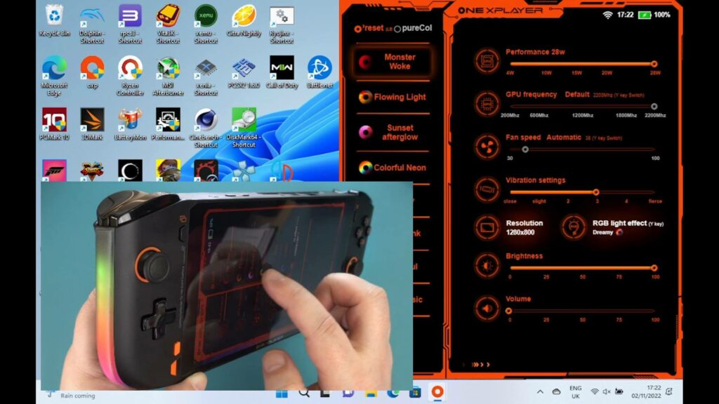 ONEXPLAYER Mini Pro Overlay