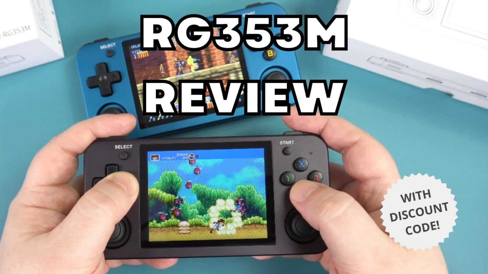 RG353M Review - Metal alloy case RK3566 retro gaming handheld