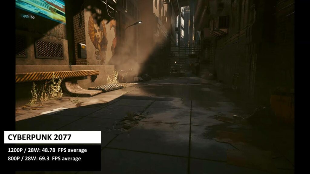 AYANEO 2 Cyberpunk 2077 Výsledek benchmarku