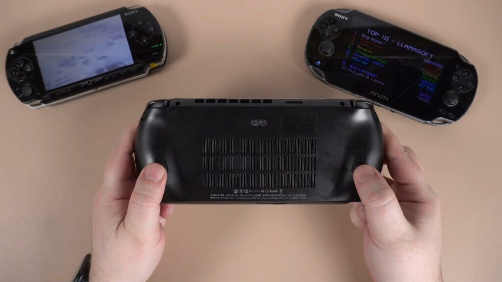 Recensione GPD WIN 4 - Vista posteriore