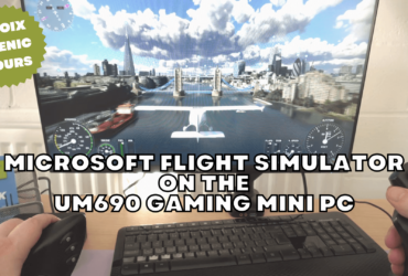 Minisforum UM690 with Microsoft Flight Simulator AMD Ryzen 9 6900HX gaming mini PC