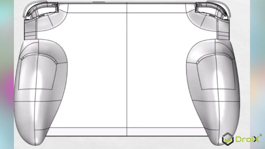 The bottom half will have changeable parts for a plain or gripped design