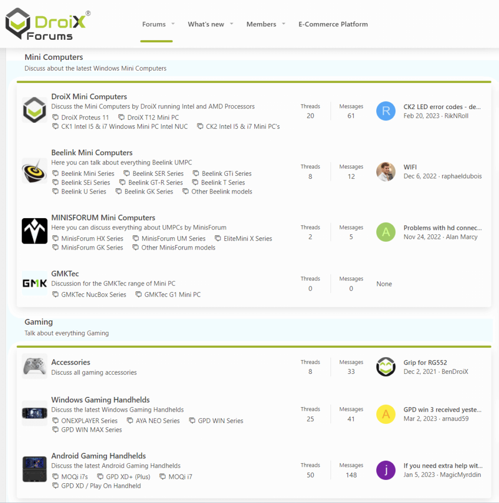 DroiXi foorumid