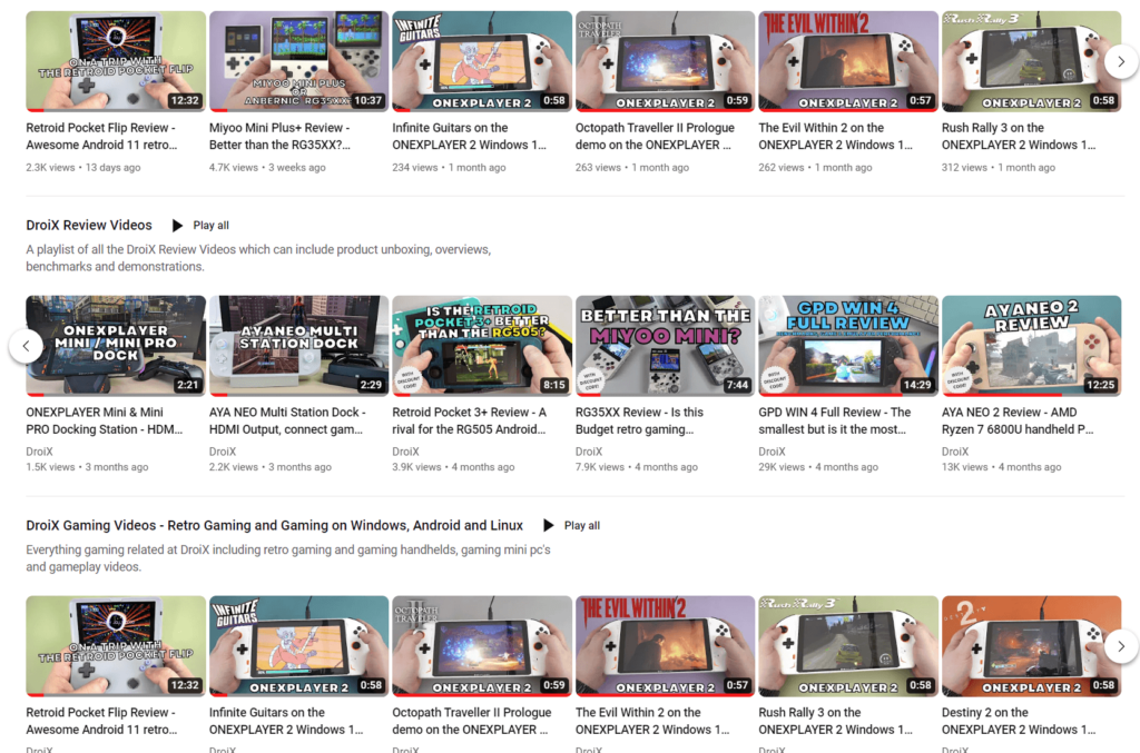 DroiX Youtube