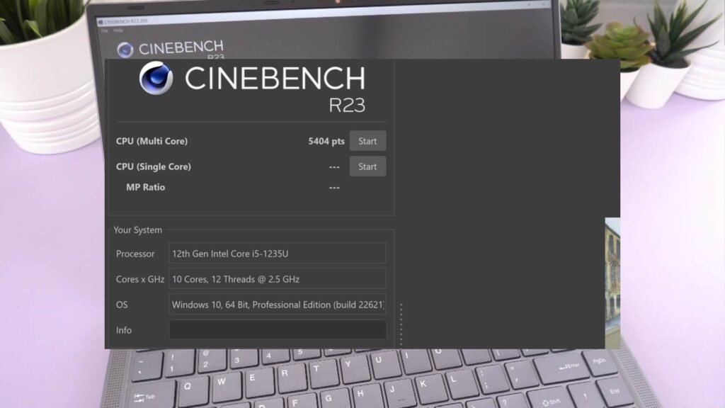 Cinebench Benchmark-resultat
