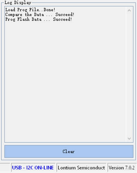 OpgraderingFlash Log Display