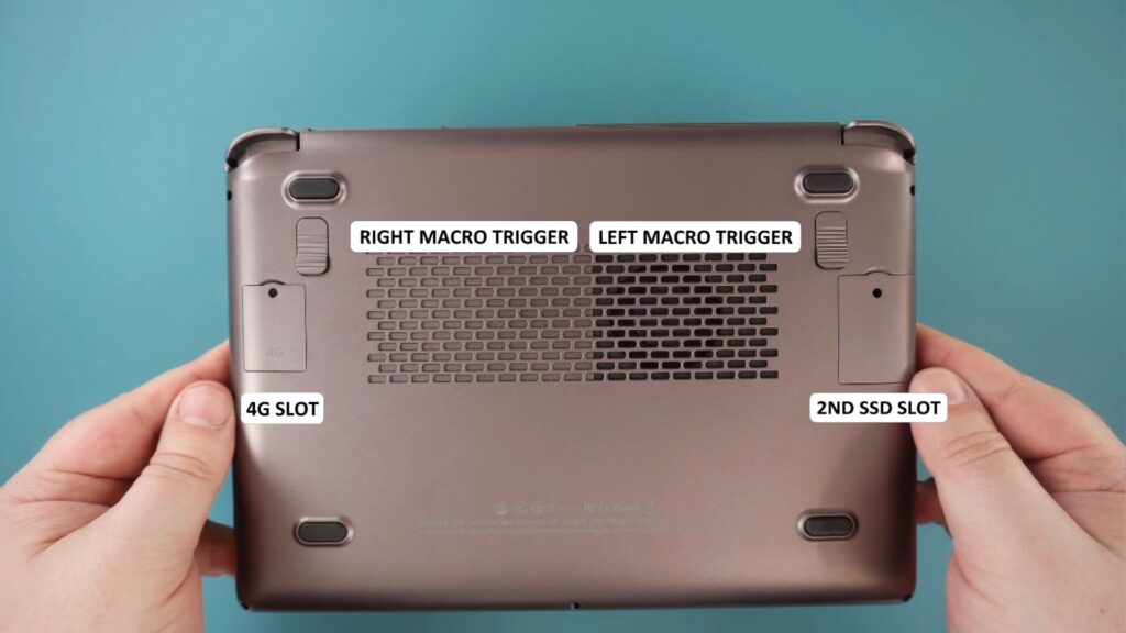 GPD WIN MAX 2 2023 Vista dal basso