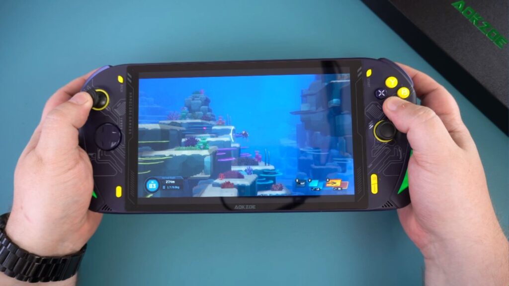 AOKZOE A1 Pro Review - Dave the Diver gameplay