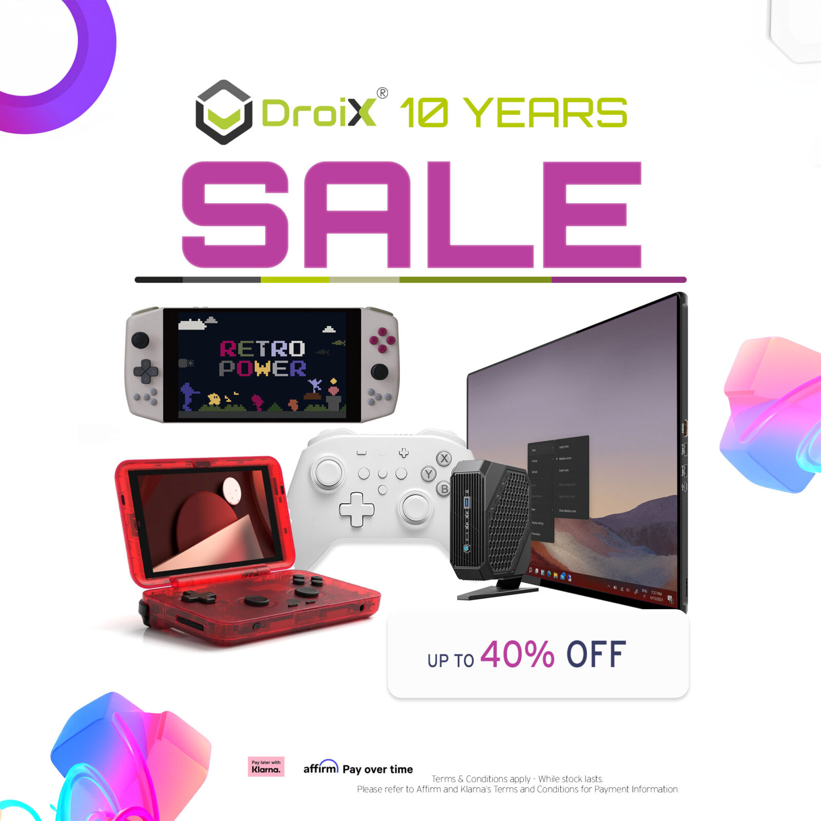 DroiX 10th Anniversary Sale & Giveaway