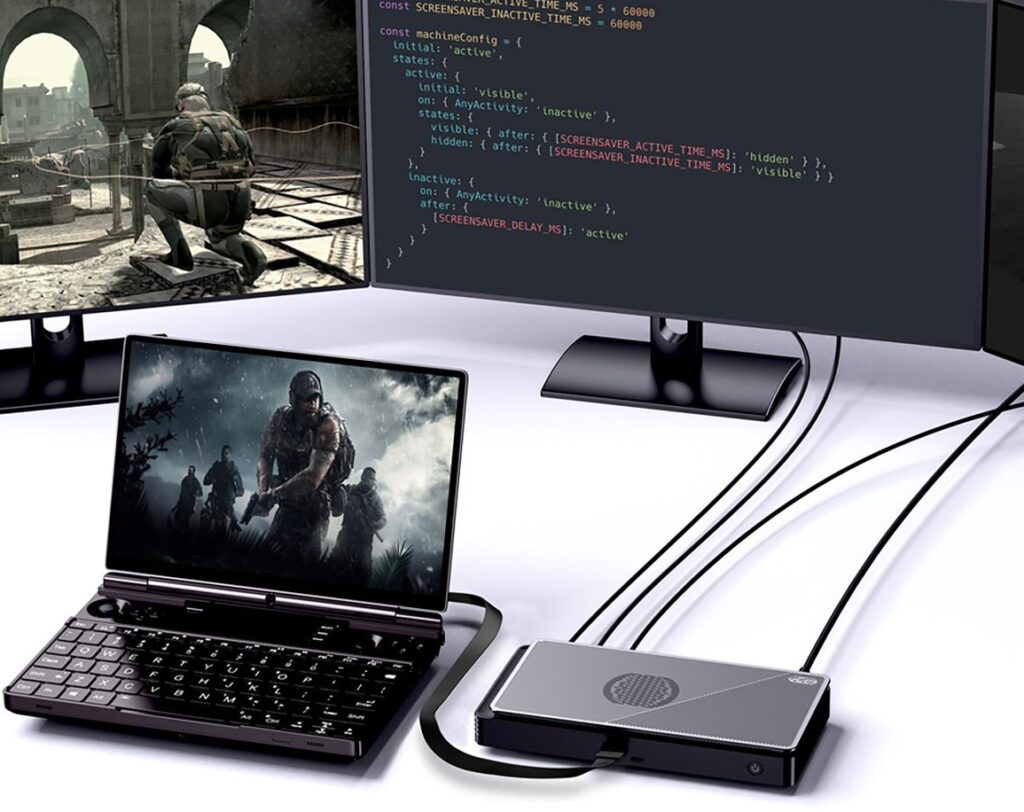 Estación de acoplamiento GPD G1 con GPD WIN MAX 2 2023