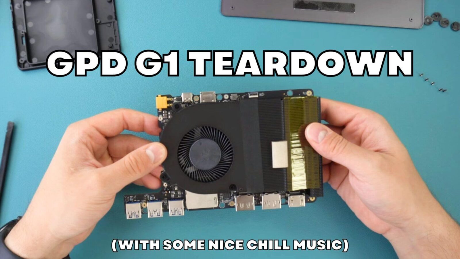 GPD G1 teardown - We take apart this eGPU docking station with some nice chill music