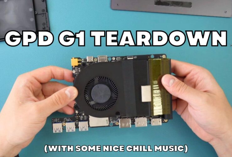 GPD G1 teardown - We take apart this eGPU docking station with some nice chill music