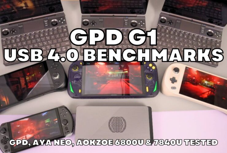 GPD G1 eGPU docking station benchmarks for USB 4