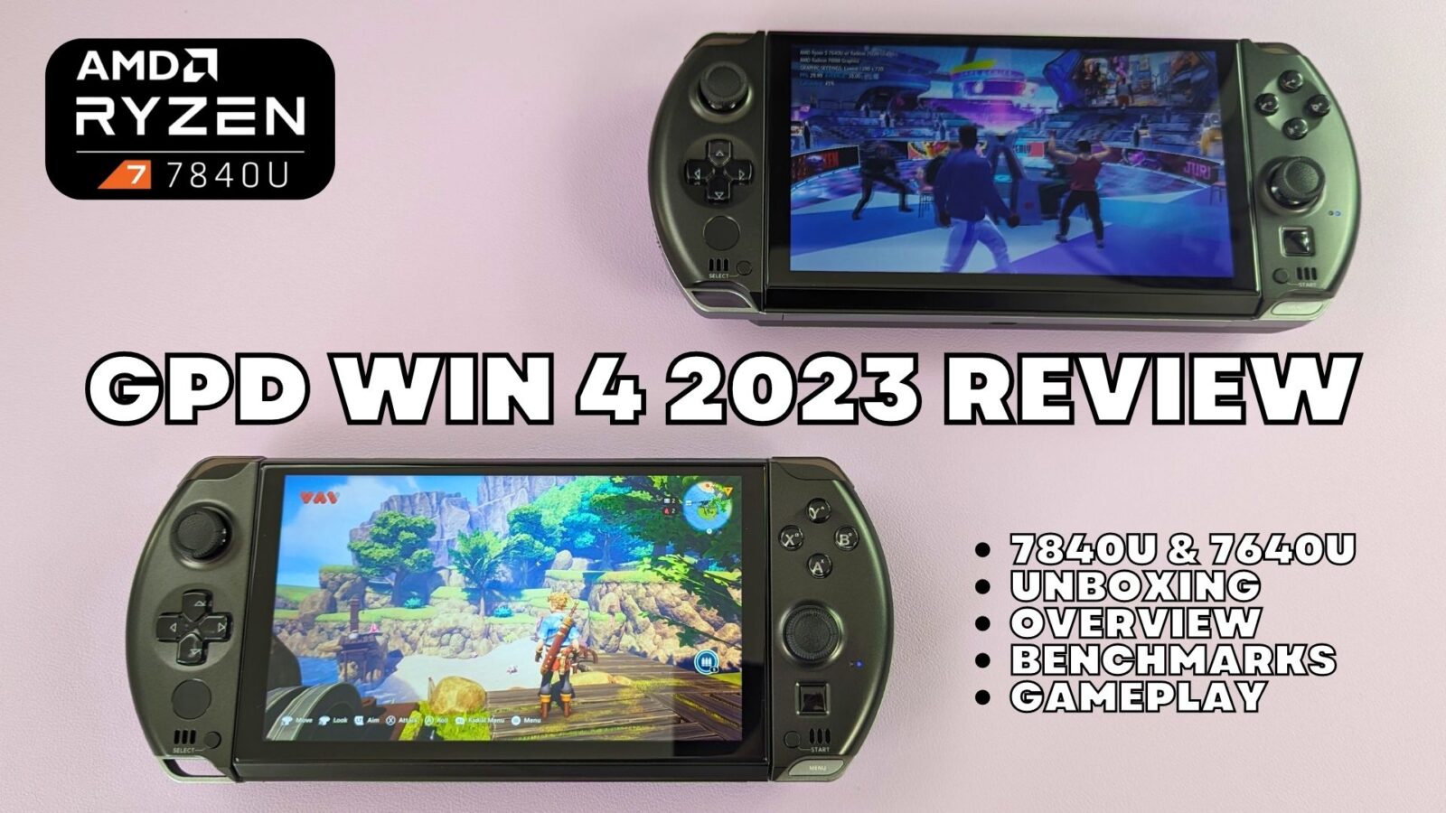 GPD WIN 4 2023 7840U and 7640U review with benchmarks