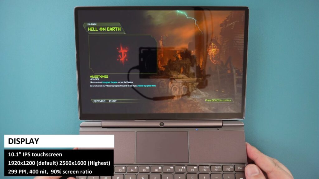 GPD WIN MAX 2 2023 7640U 10,1-tumsskärm