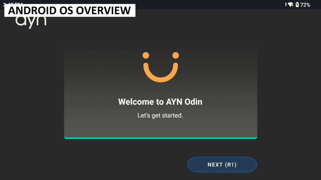 AYN Odin 2 Startup Wizard