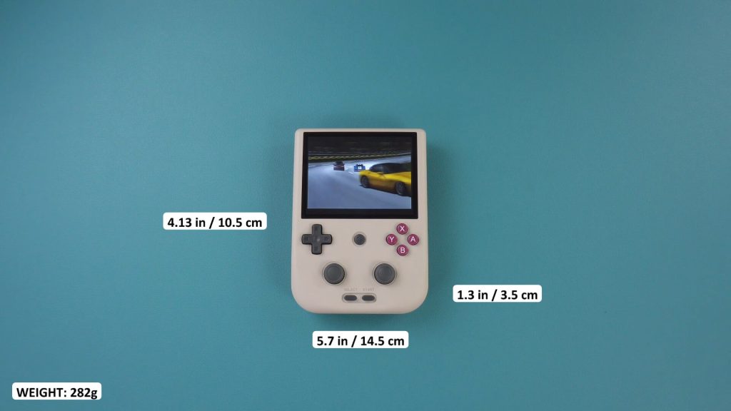 Anbernic RG405V Test - Abmessungen