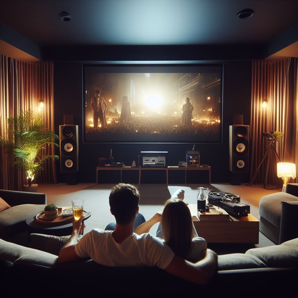 Home cinema theatre projector