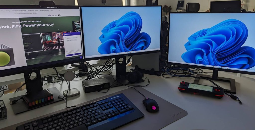 beCreatus DP1310 Dreifach-Monitor