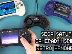 Anbernic RG ARC-S and ARC-D Review SEGA Saturn controller inspired retro gaming handheld