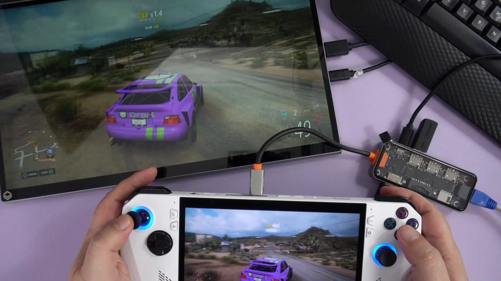 Playing on a larger monitor