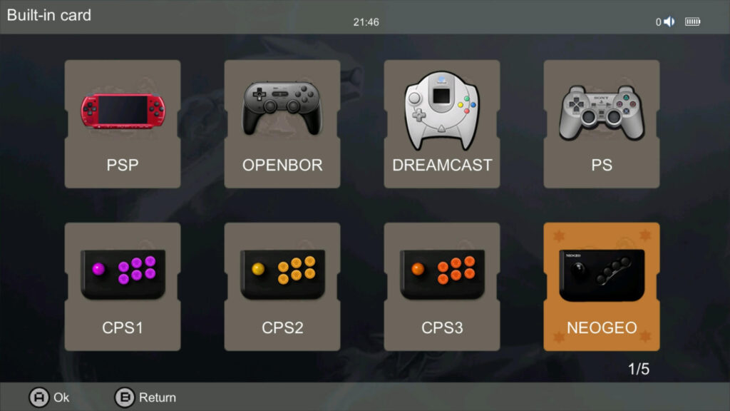 RetroArch cores on Anbernic RG35XX Plus