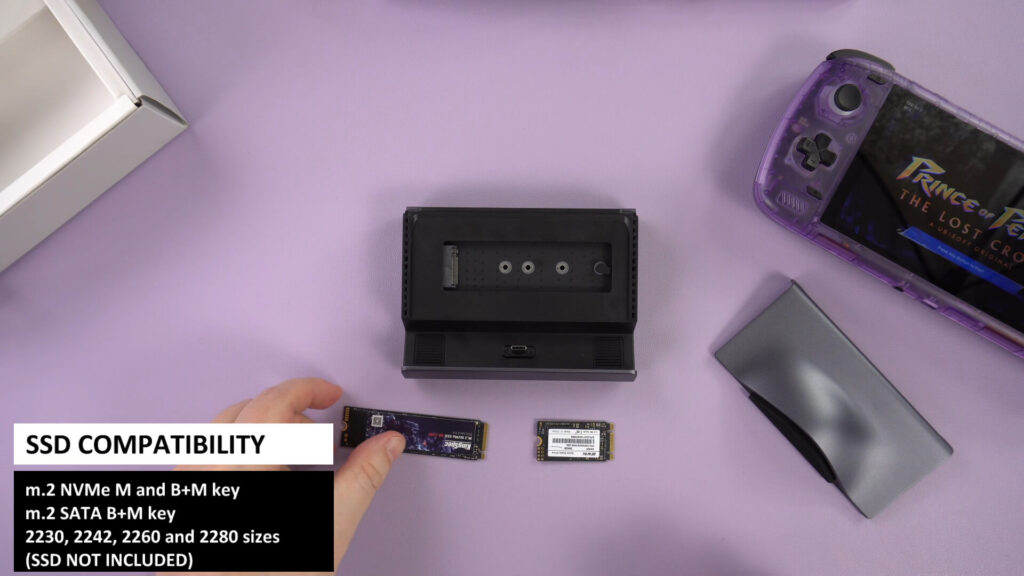 AYN Odin 2 Super Dock stocare SSD
