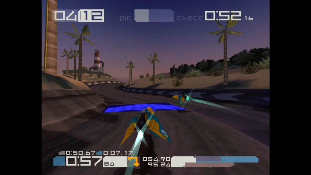 Wipeout on PS1 emulator upscaled to 4K
