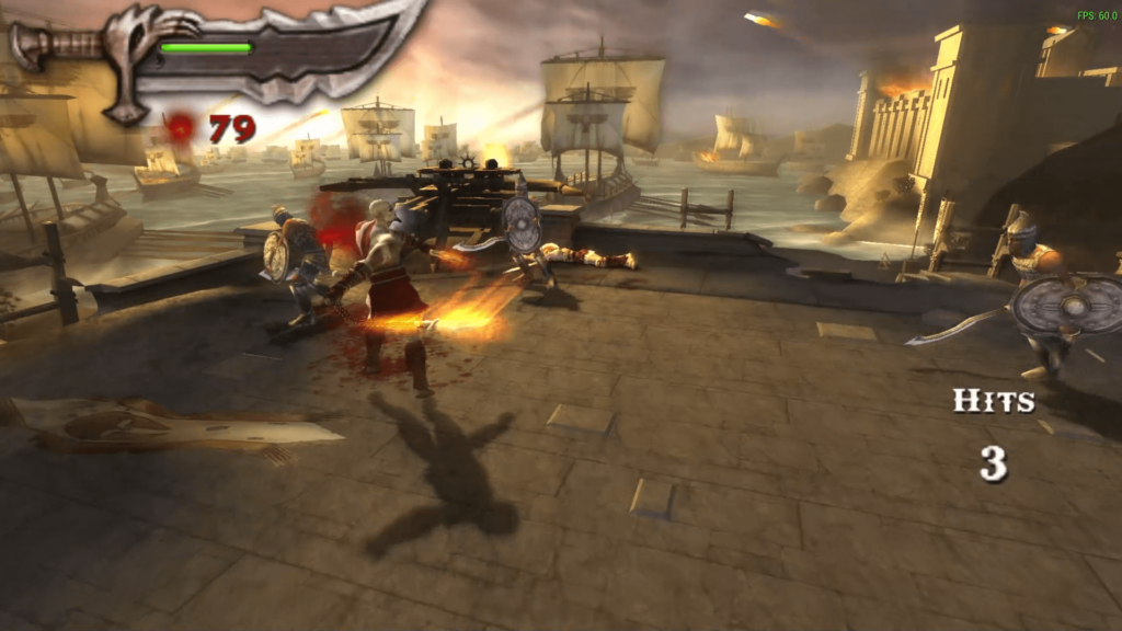 The PPSSPP emulator can be upscaled to 1080P at 16x AA