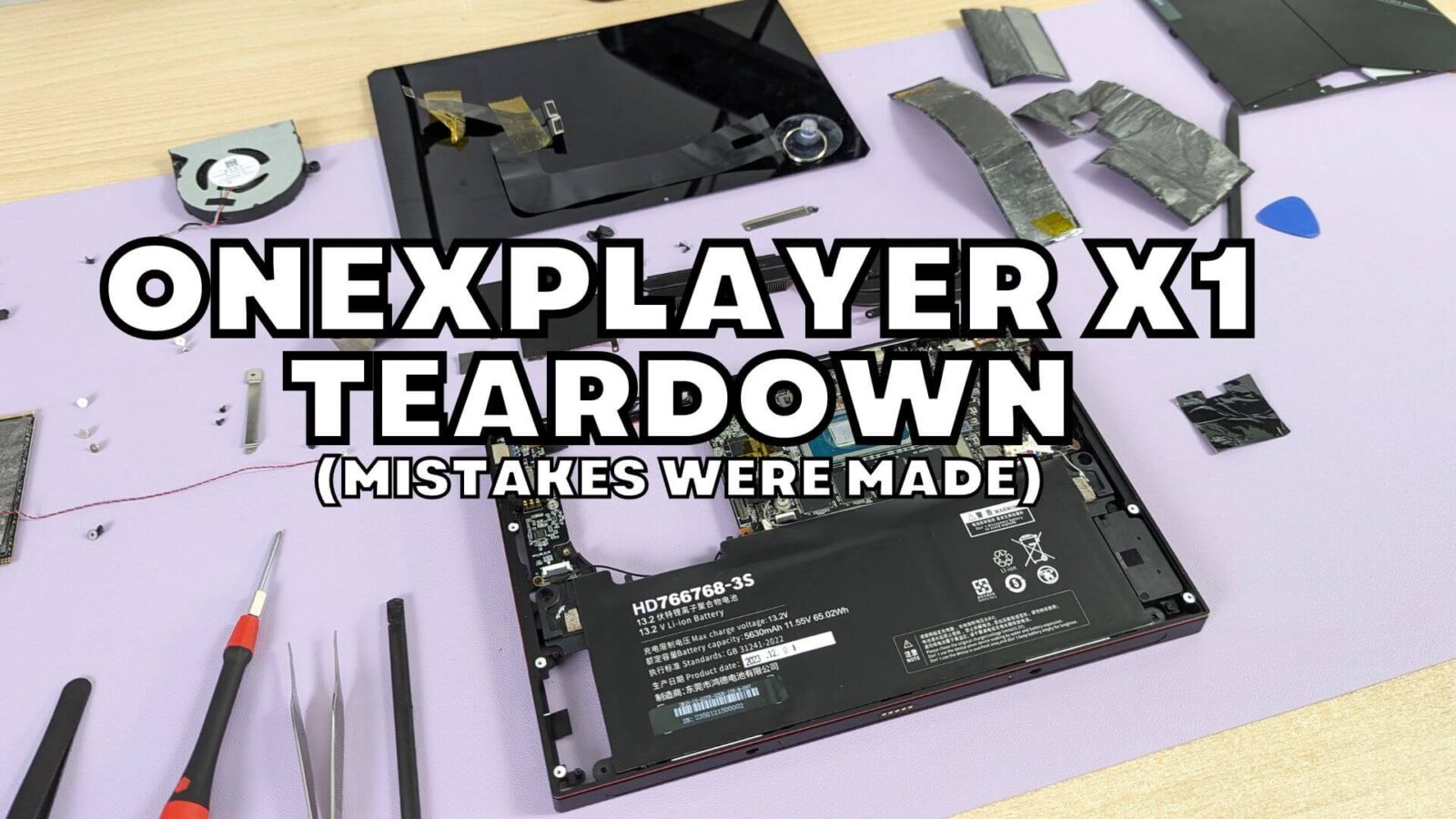 ONEXPLAYER X1 Teardown
