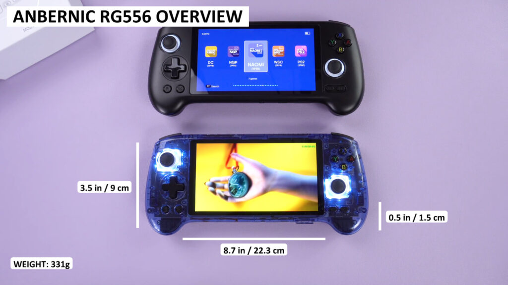 Anbernic RG556 Review - Dimensions