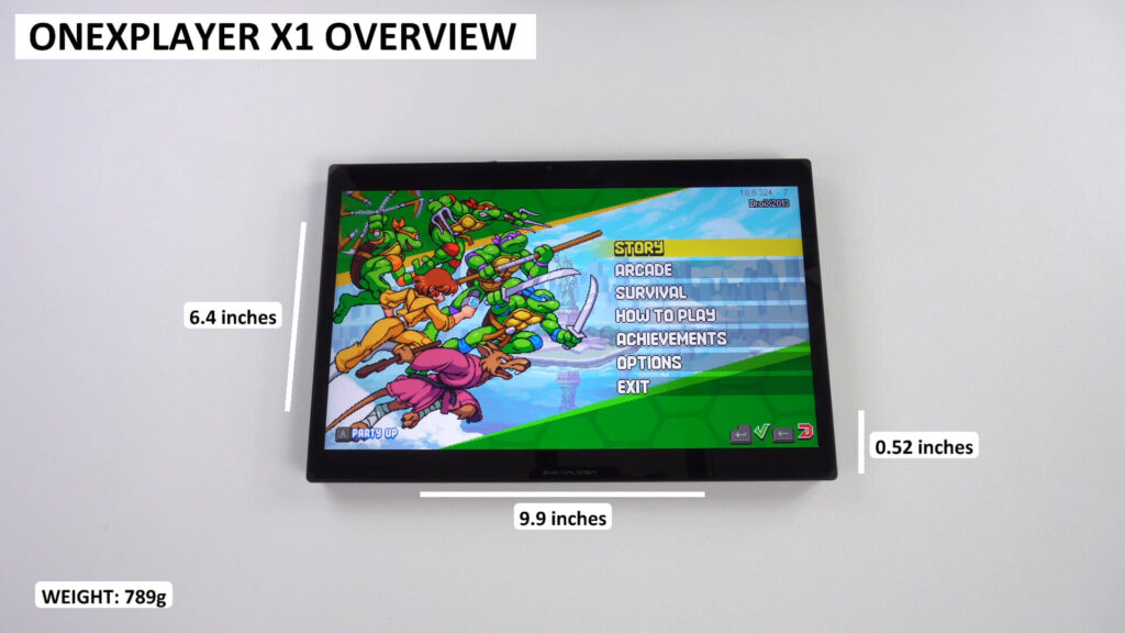 ONEXPLAYER X1 Dimensions