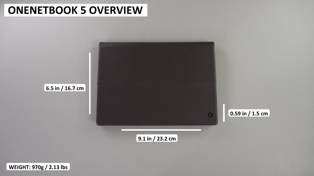 ONENETBOOK 5 Dimensões