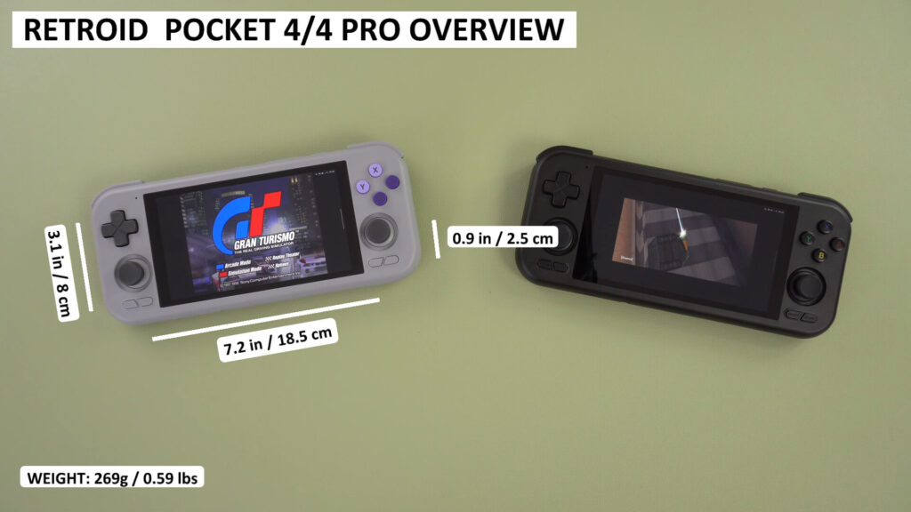 Retroid Pocket 4 dimensions