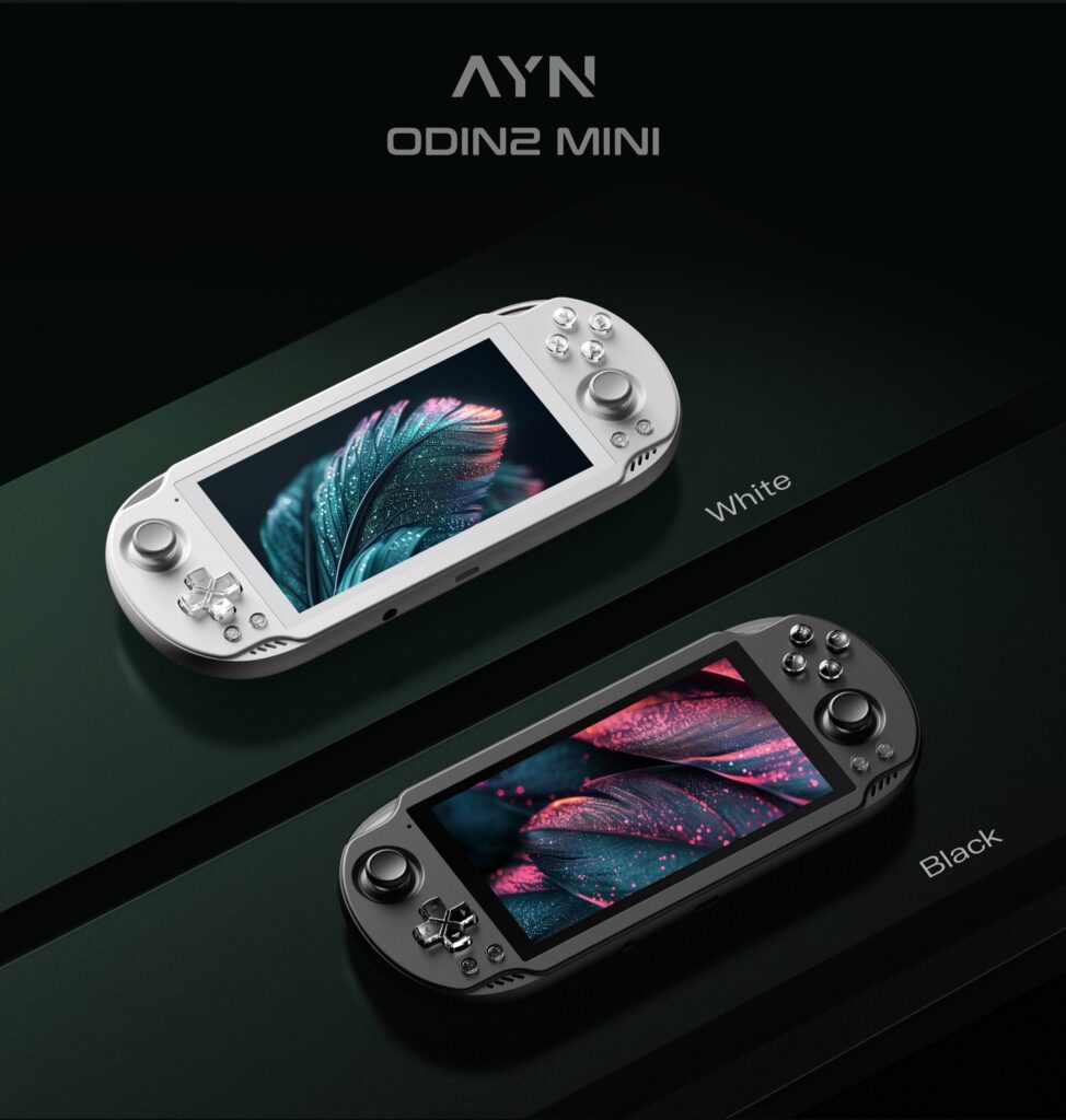 AYN Odin 2 Mini Colores blanco y negro