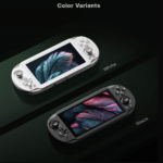 a video game console with a screen