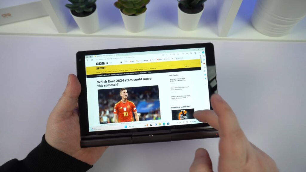 Surfen im Internet mit dem Tablet