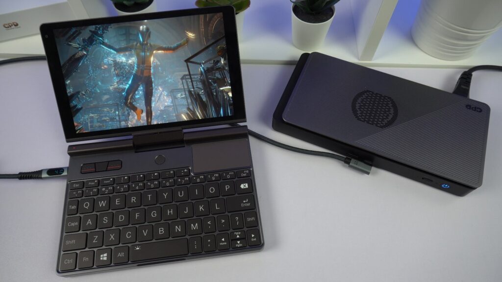 GPD Pocket 3 mit GPD G1 eGPU-Dockingstation