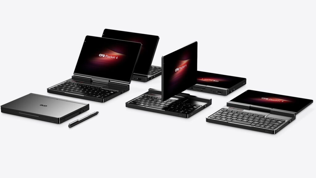 Дизайн GPD Pocket 4 2 в 1 - Конфигурации на дисплея