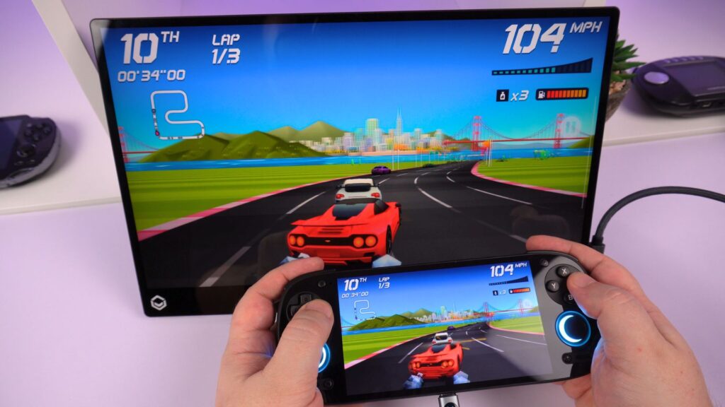 Retroid Pocket 5 TV išvestis