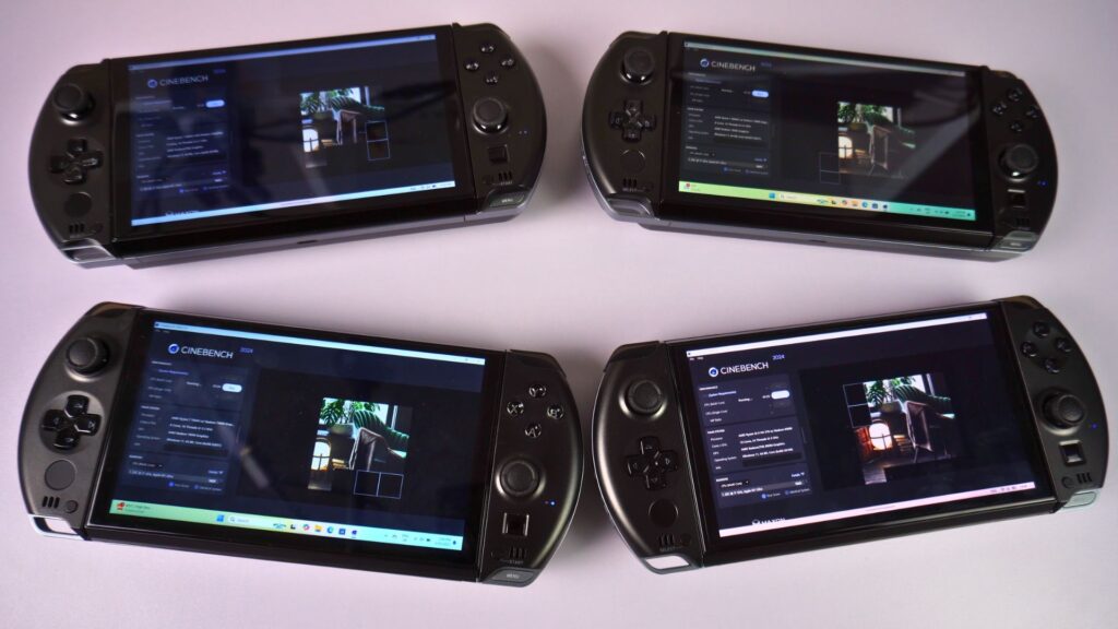 GPD Win 4 series benchmarks with Cinebench