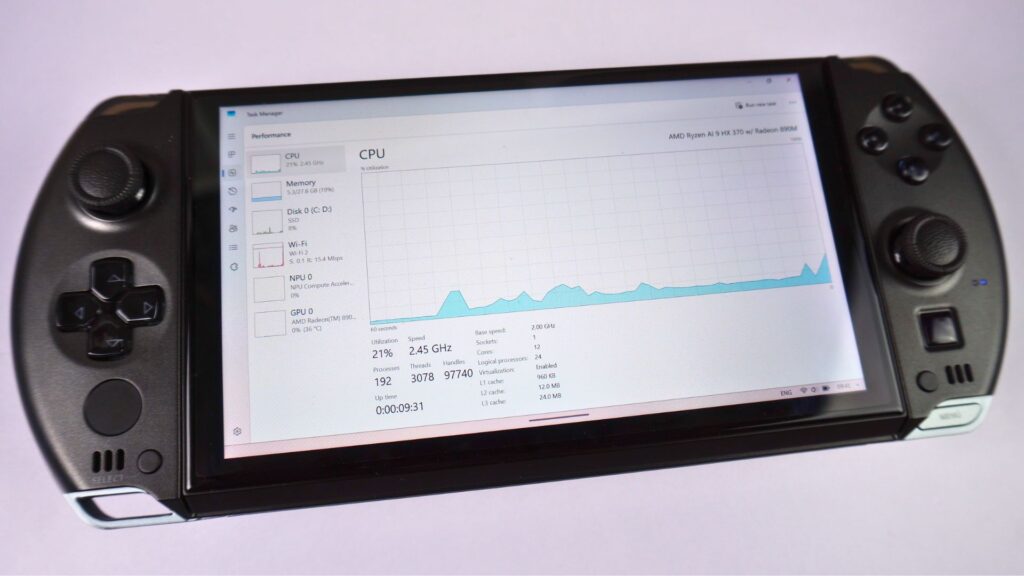 GPD WIN 4 2025 Task Manager
