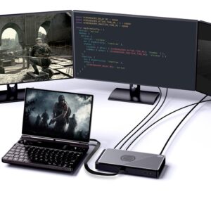 GPD G1 su keturių ekranų sąranka