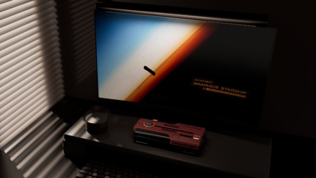 AYANEO AG01 Starship Graphics Dock uz darbvirsmas