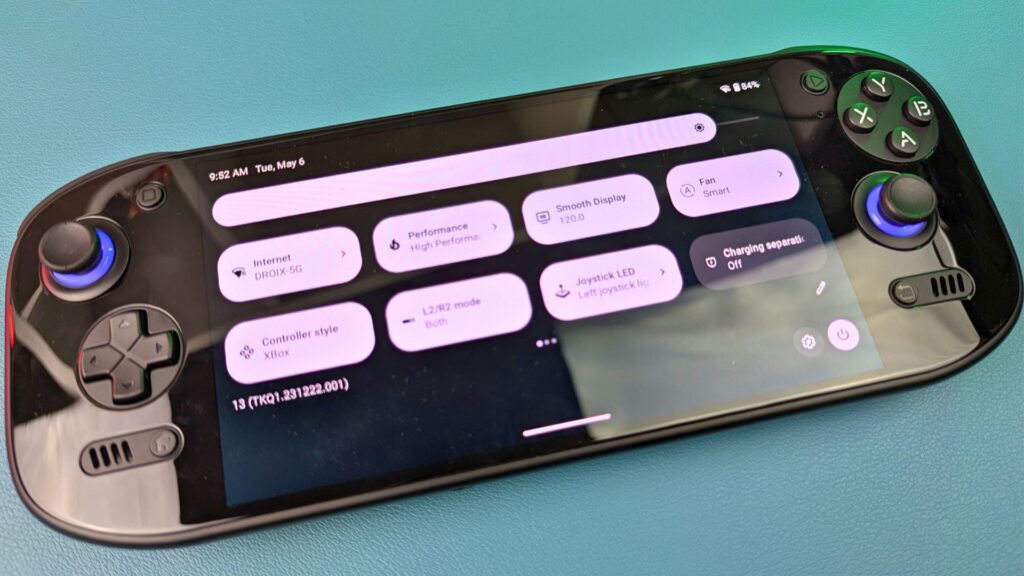 Lower the screen brightness on AYN Odin2 Portal