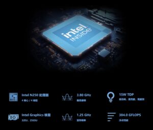 Specifiche tecniche di Intel N250